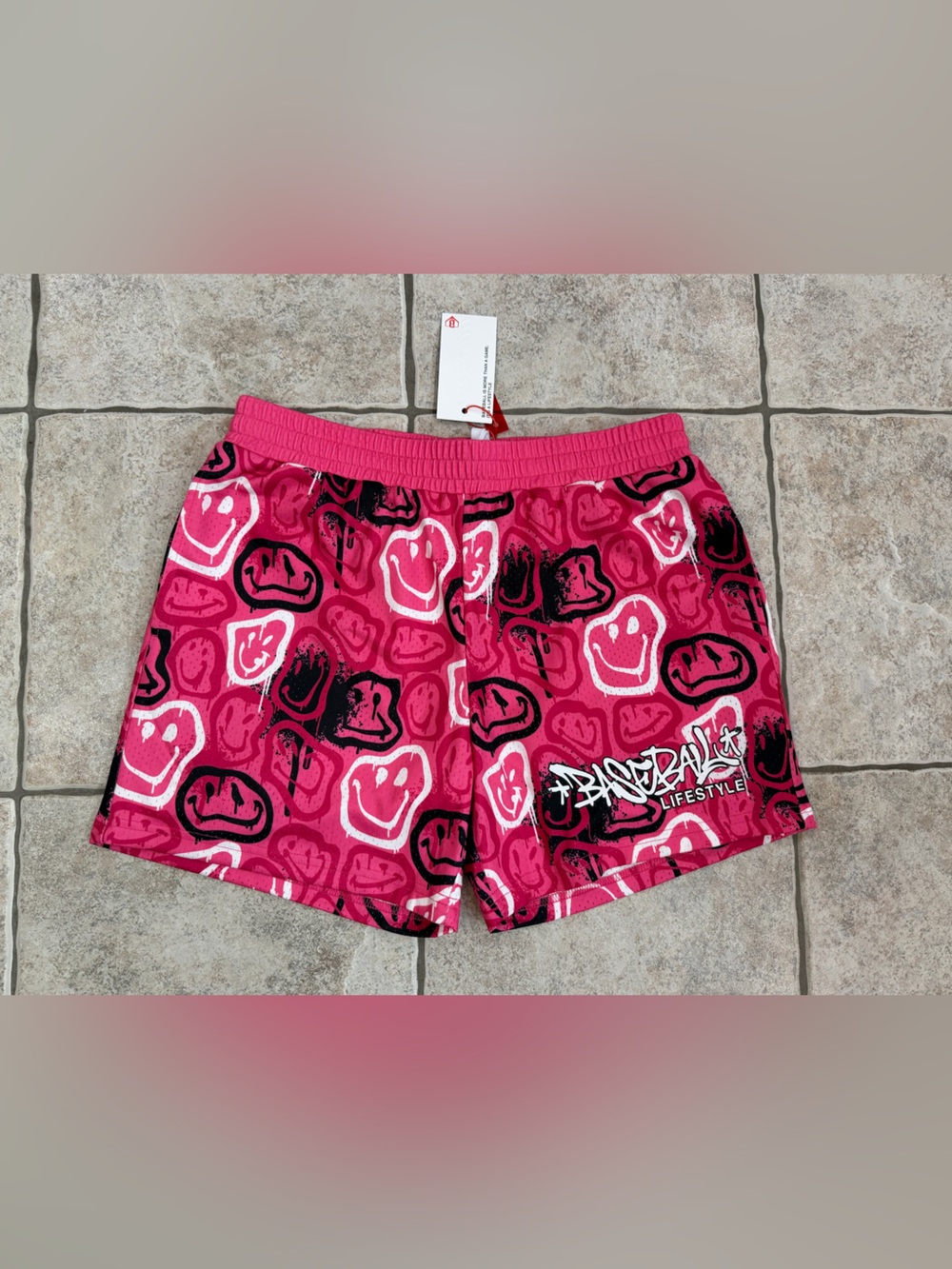 Baseball lifestyle 101 men’s 5” Smiley Slugger Shorts men’s medium